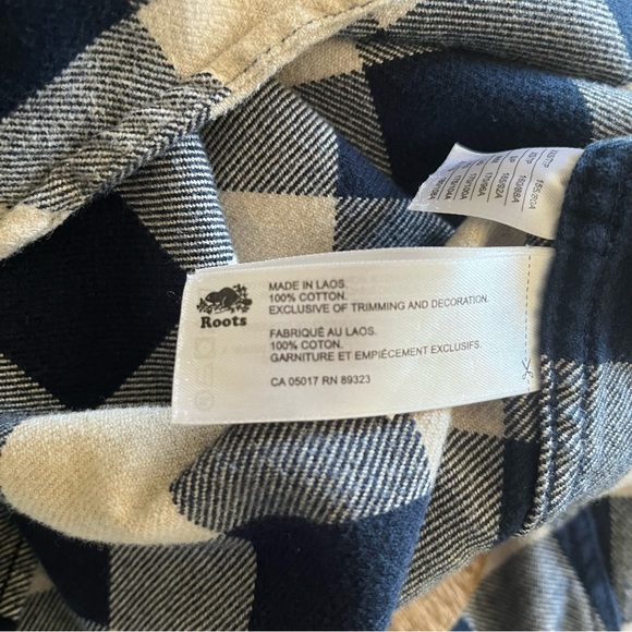 ROOT’s Heavy Flannel Shirt with elbow patch , Sz M - Picture 6 of 8